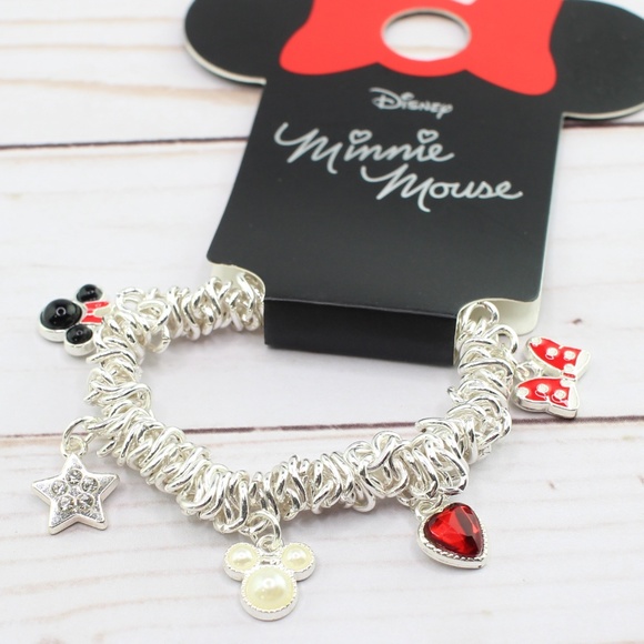 The Minnie Resin Stretch Bracelet-Pink main image 0